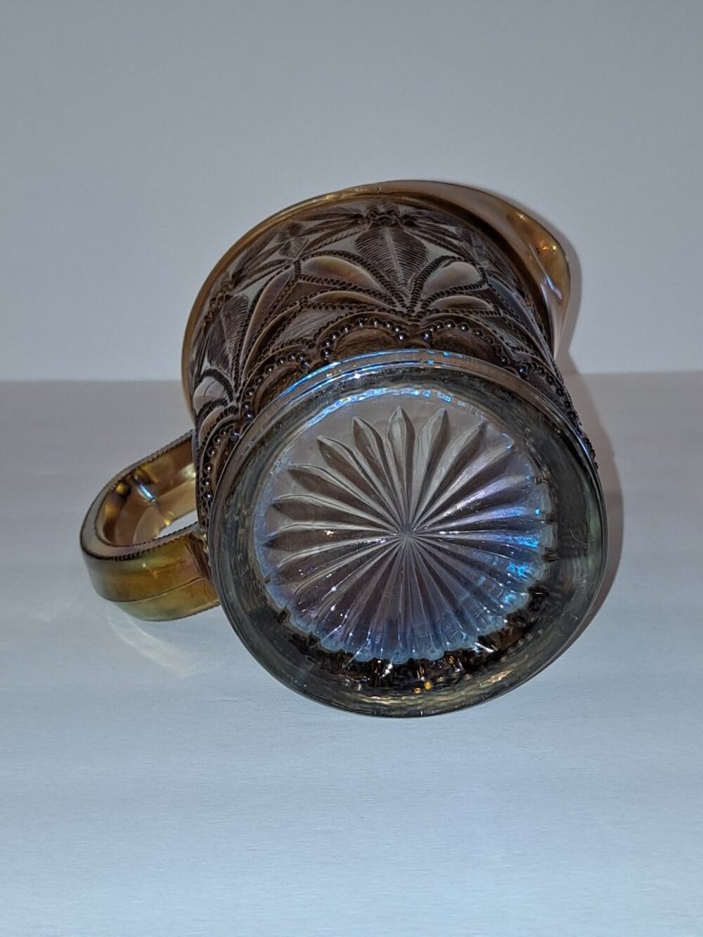 Vintage Imperial Glass Poinsetta Pitcher - Picture 7 of 12